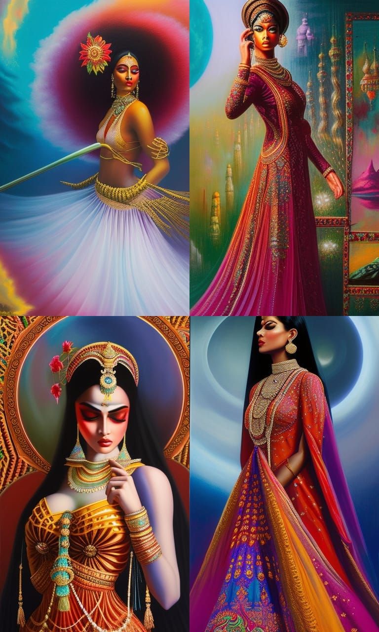 Volumetric Filigree Anarkali Suit in Expressionist Style