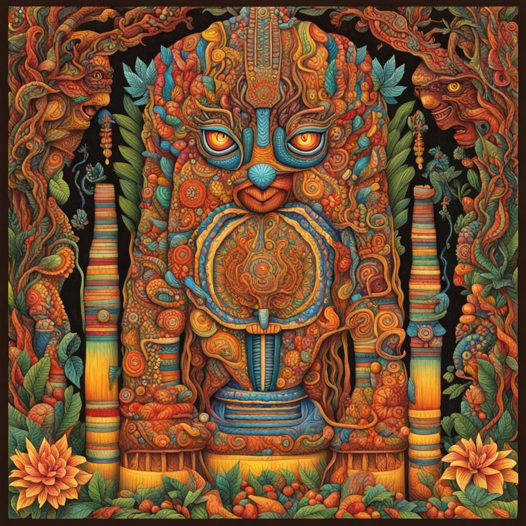 Mayahuel: AI Interpretation of the Aztec Goddess
