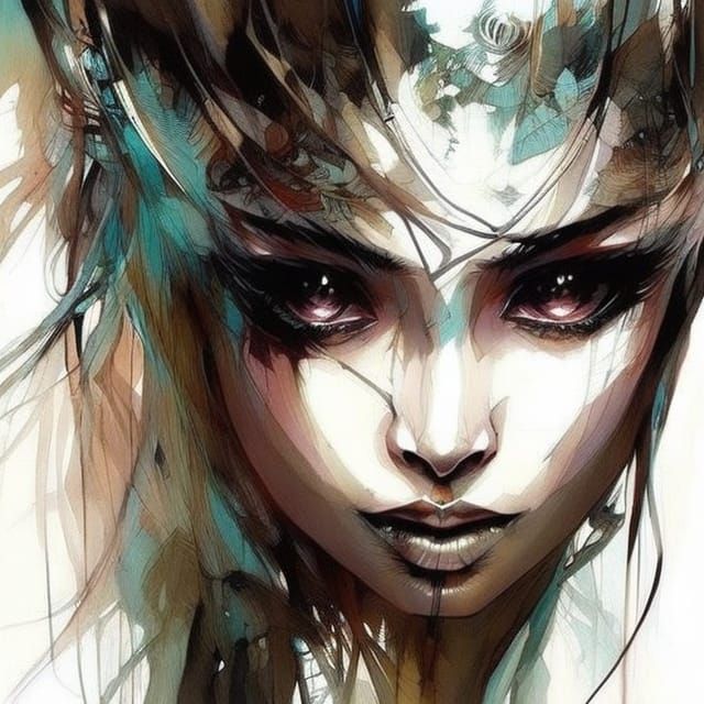 Detailed Portrait of a Beautiful Indian Girl