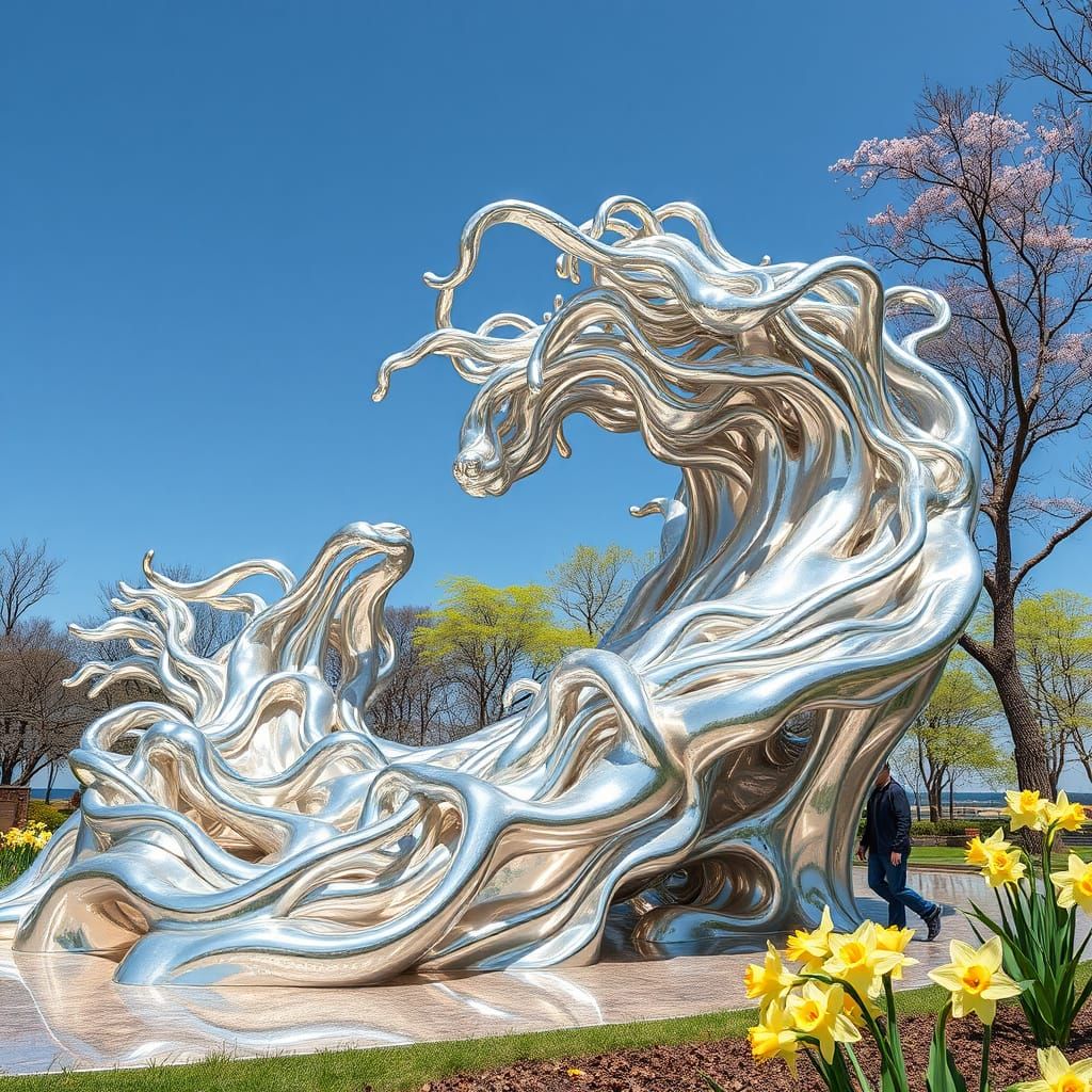 Abstract sculptural dance