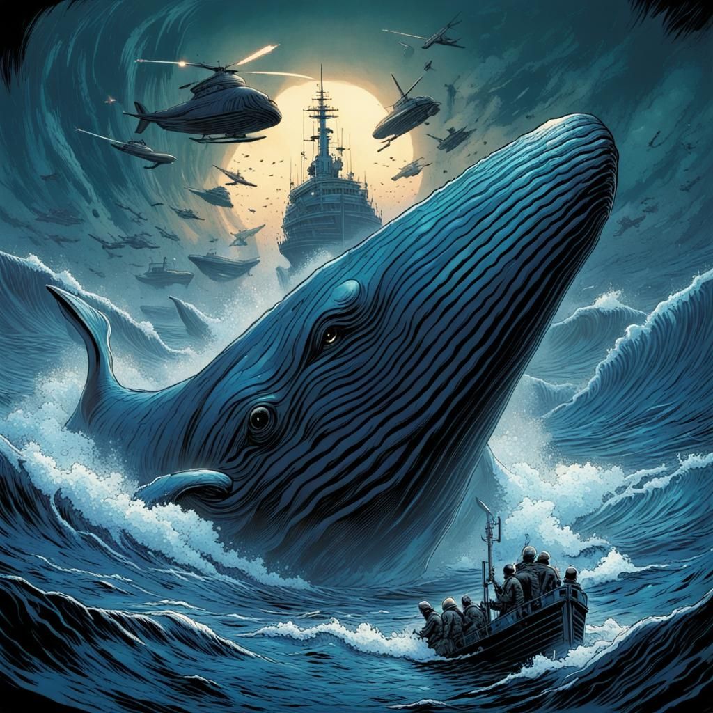The Blue Whale War: Comic Book Art