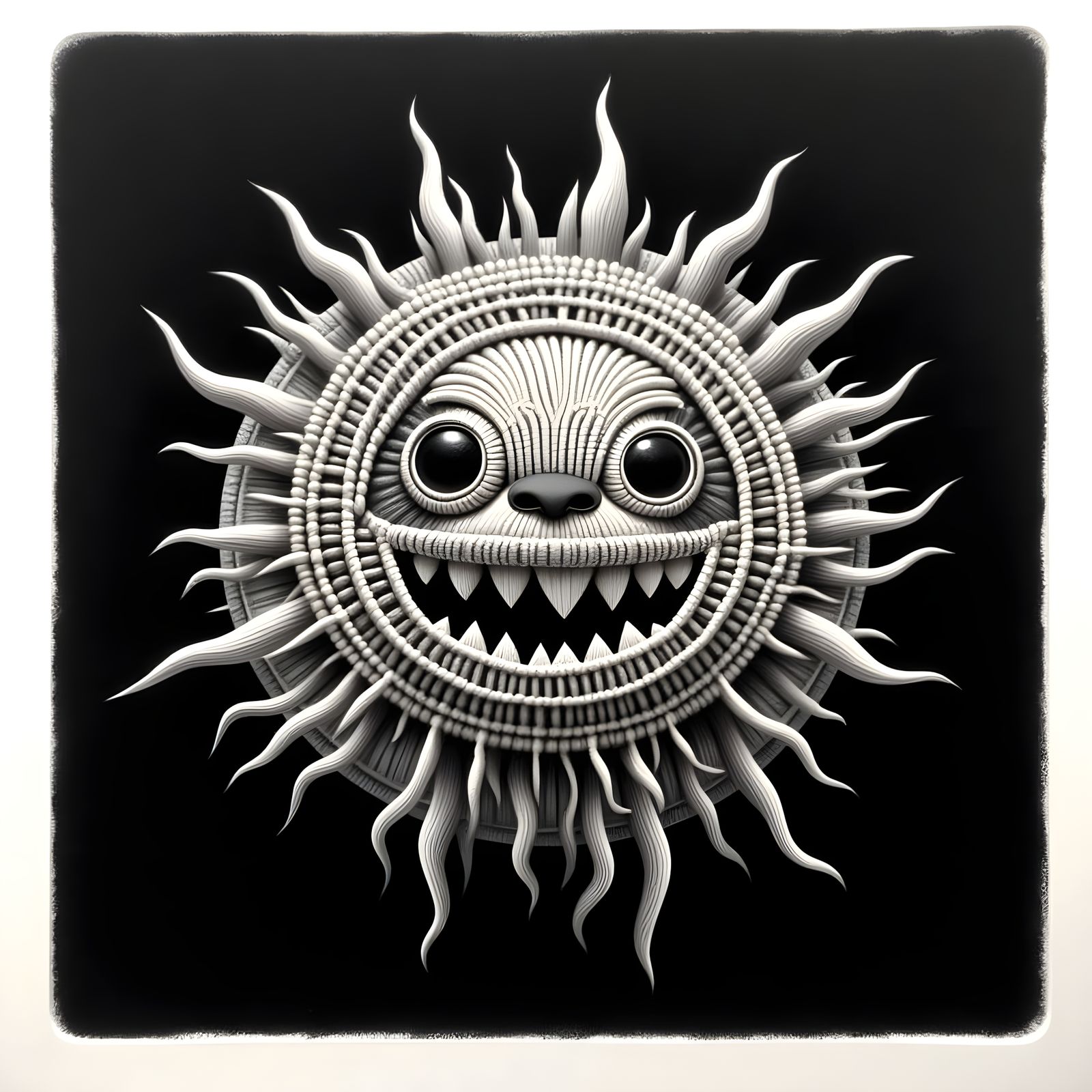 Vibrant Sea Anemone Prepares to Strike in Iridescent Lightin...