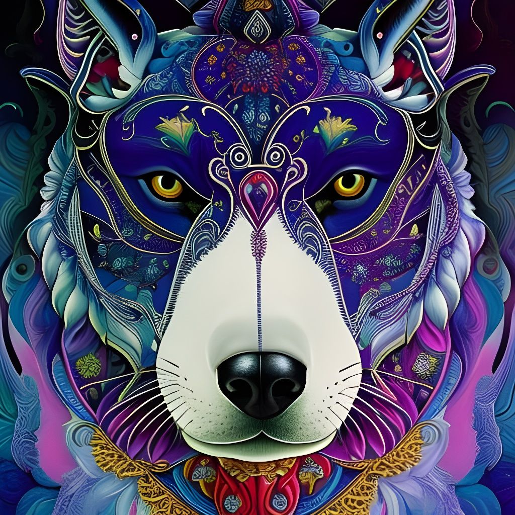 Beautiful Mask of the Husky
