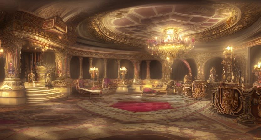 Majestic Fantasy Palace Concept Art in 8K