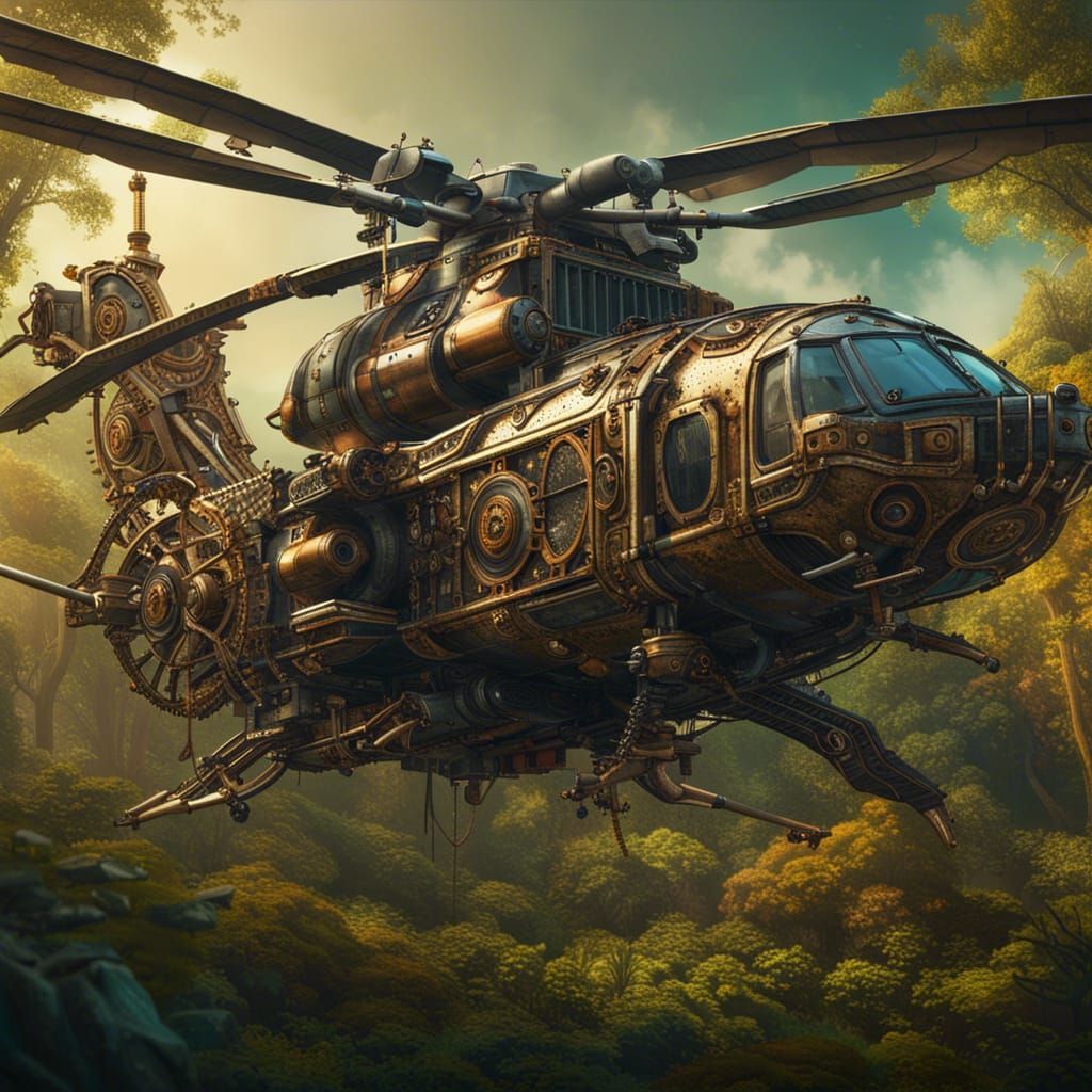 Steampunk Helicopter