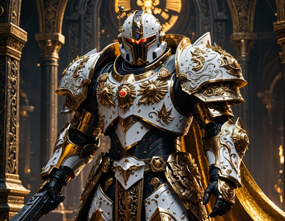 Great Inquisitor in Intricate Warhammer 40K Armor