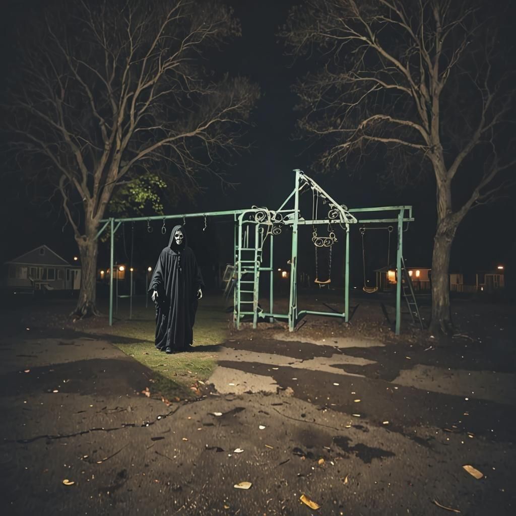 Ghostly Apparition in a Cursed Liminal Playground