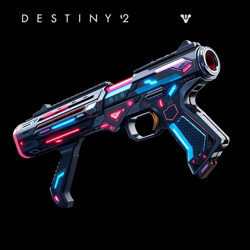 Destiny 2 Memento Mori Gun in Anime Style