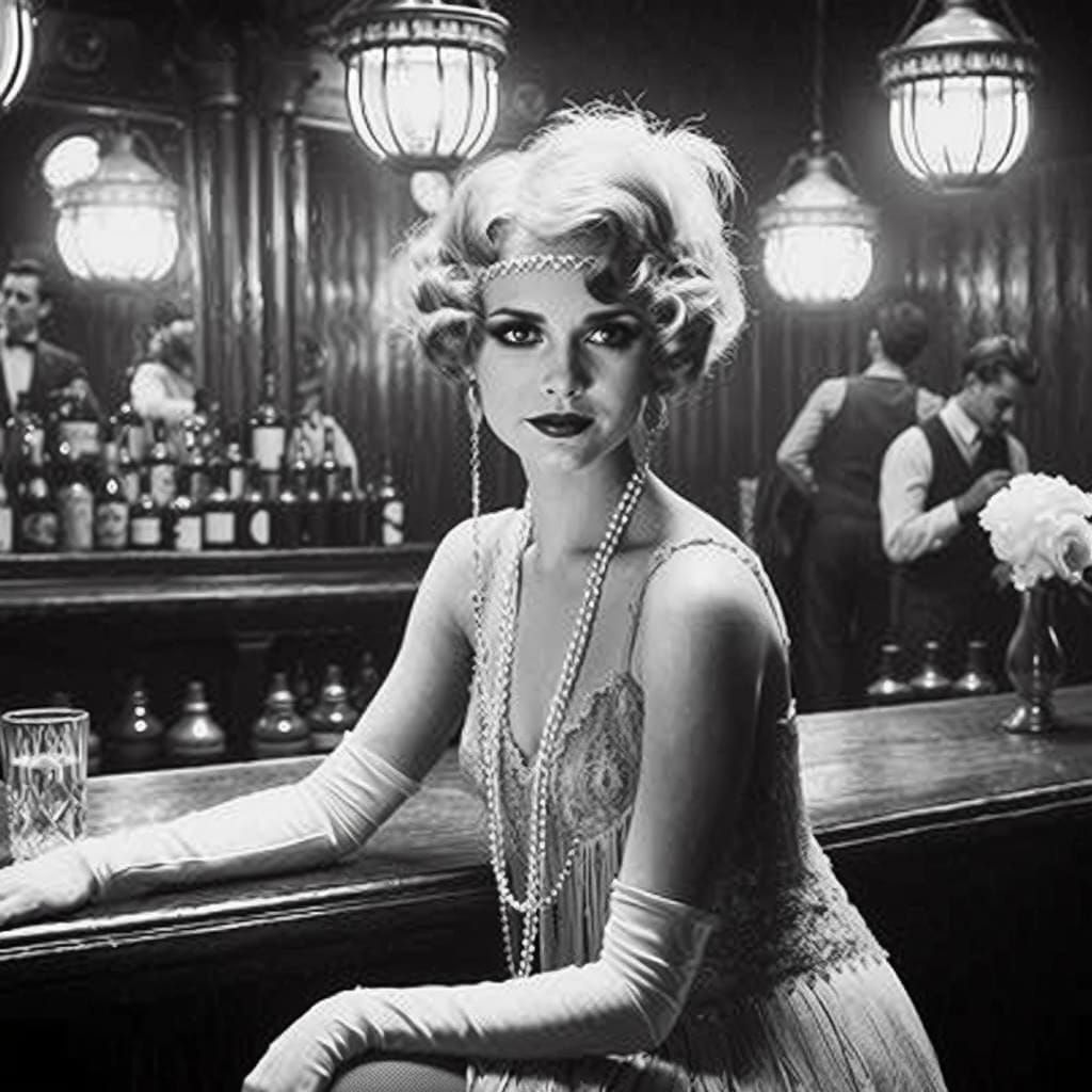 Golden Age Actress in Flapper Style, 1930s