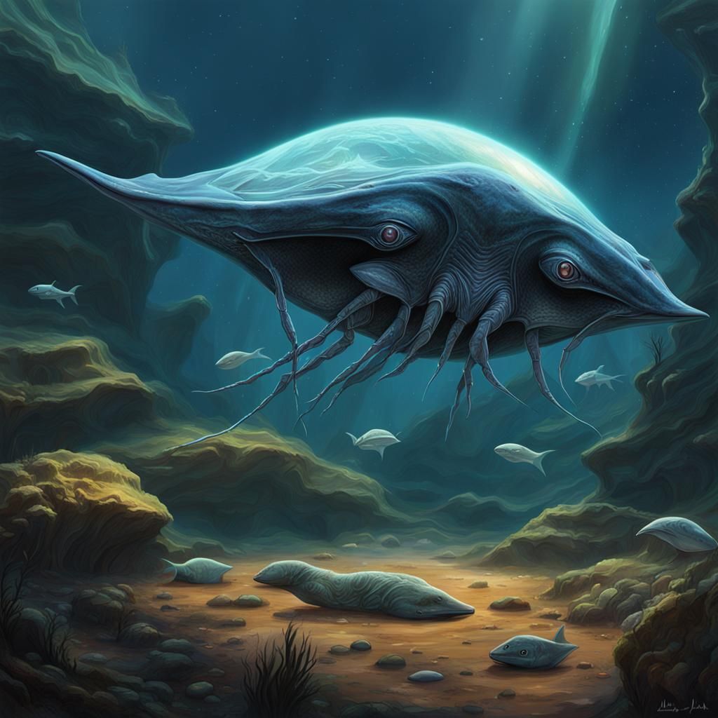 Exoplanet Alien Lifeform Concept Art