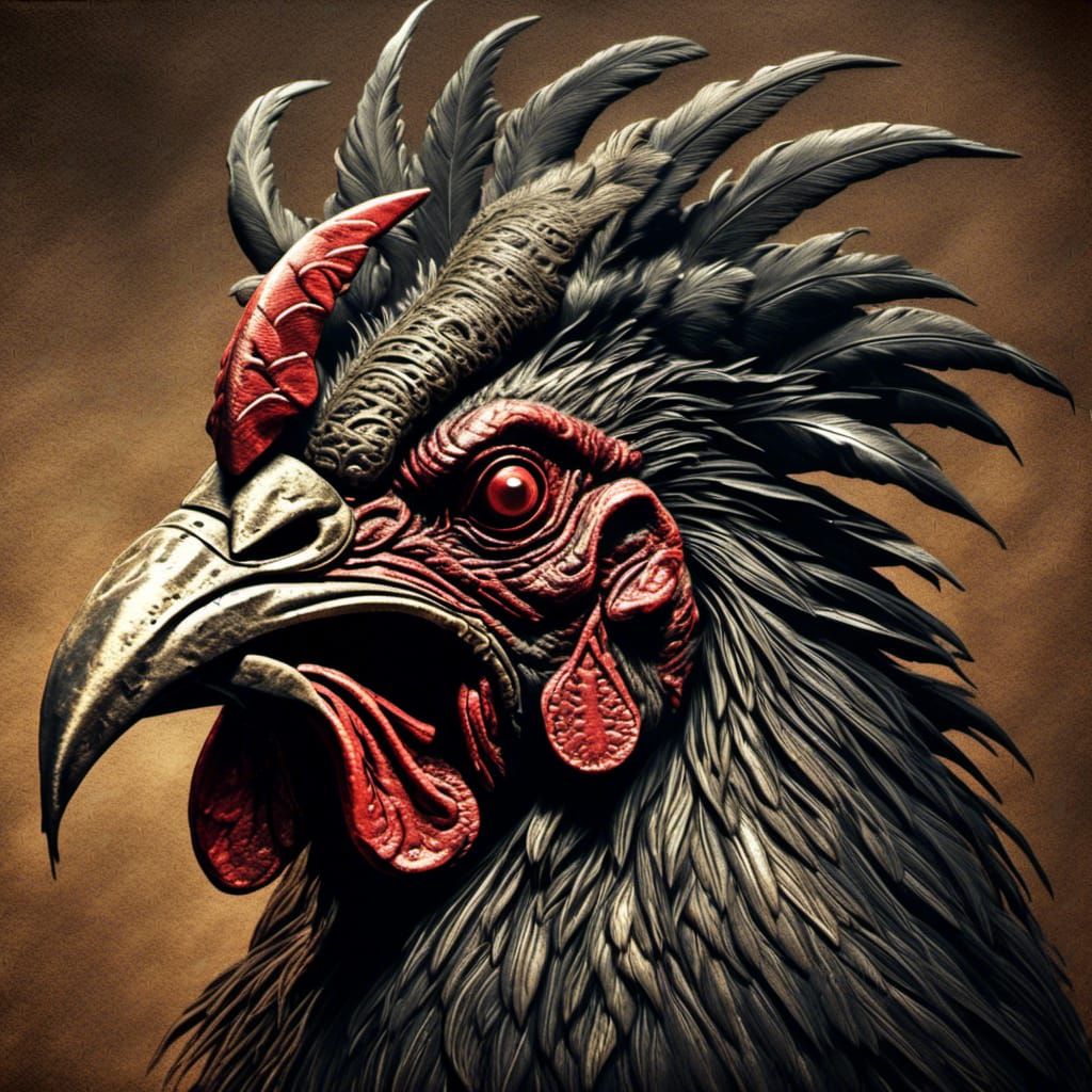 Rooster head