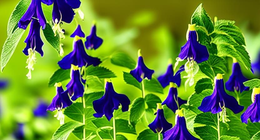 Monkshood Flowers: Danger in Shadows, 4K