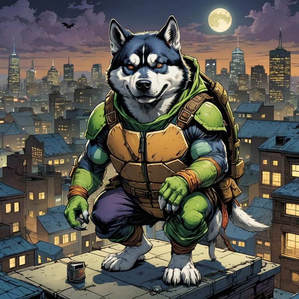 Teenage Mutant Ninja Husky