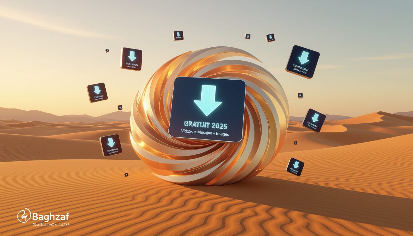 Free 2025 Media Download Icons in Desert Tones