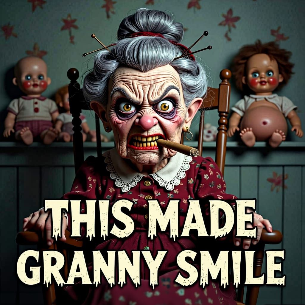 Vintage Photo with Altered Text, Ornate Font