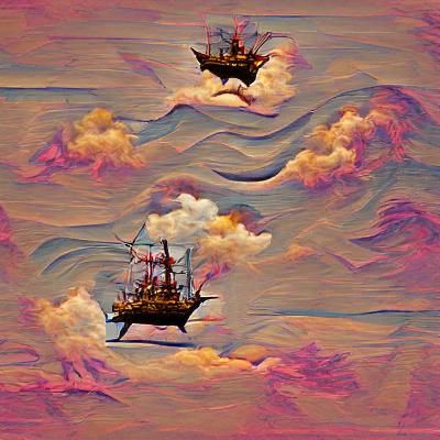 Galleon Sailing the Ocean