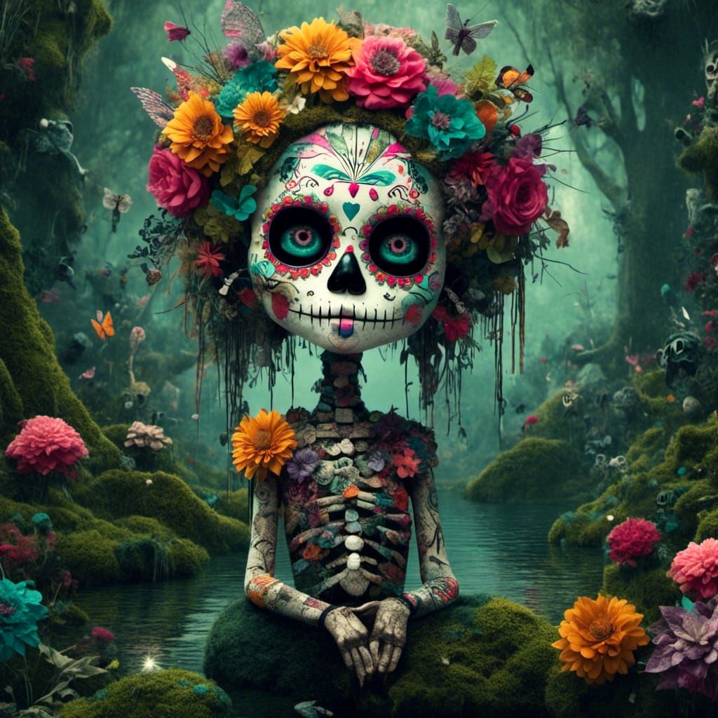 Sugar Skull Troll in Enchanting Swamp Forest