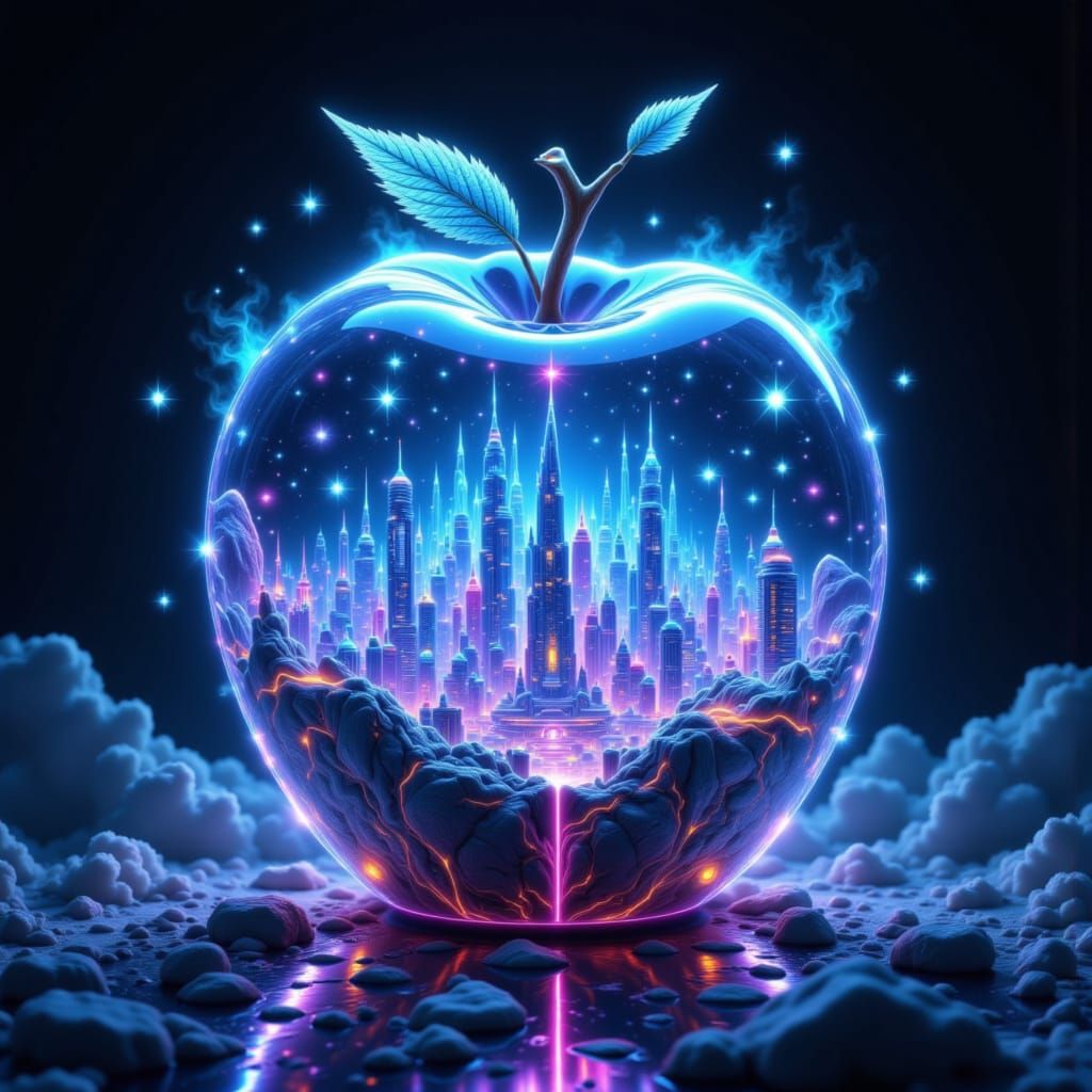 THC-Tech City in Crystal Apple: Sci-Fi Dystopia
