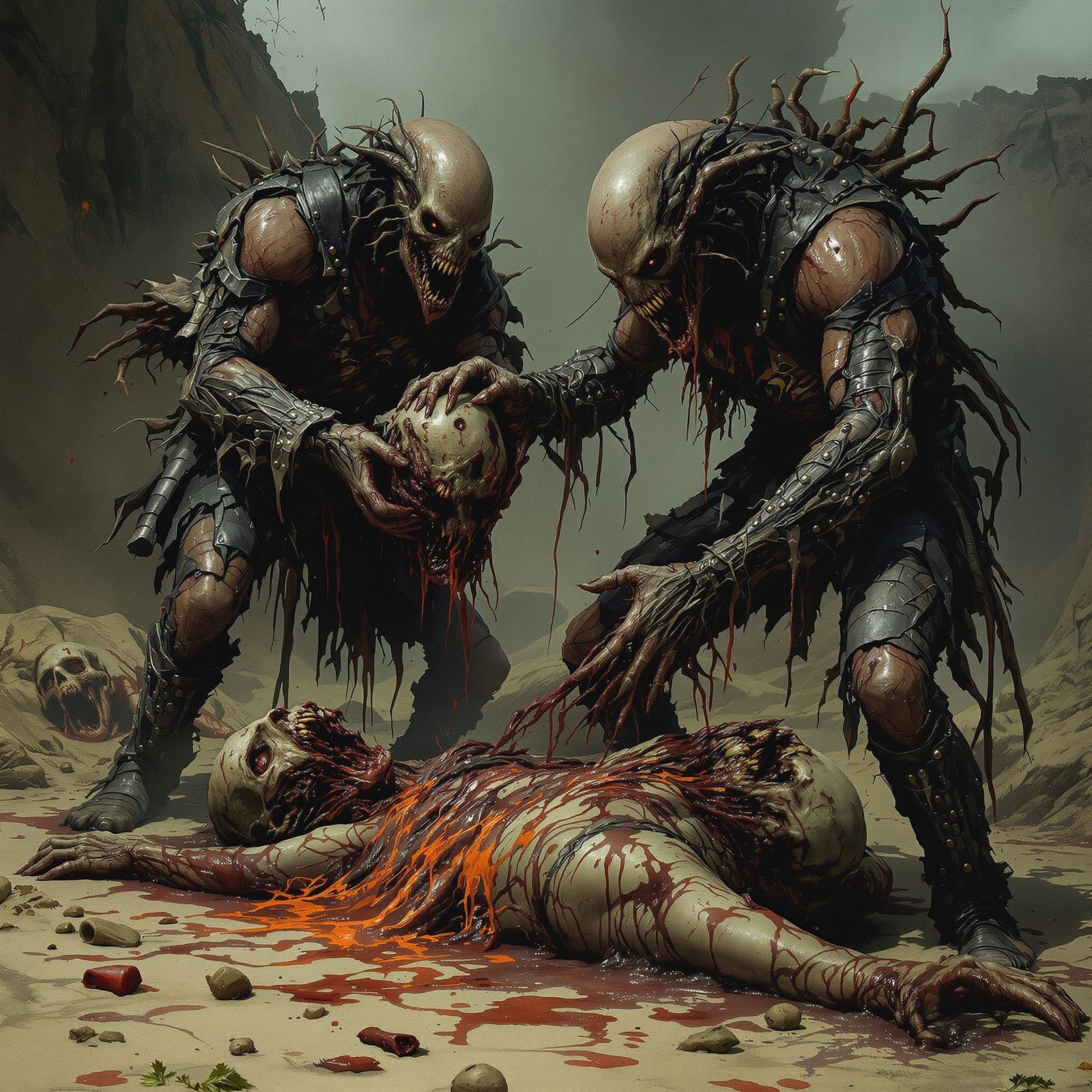 Mutants Devour Zombie Heads in Gritty Post-Apocalyptic Horro...