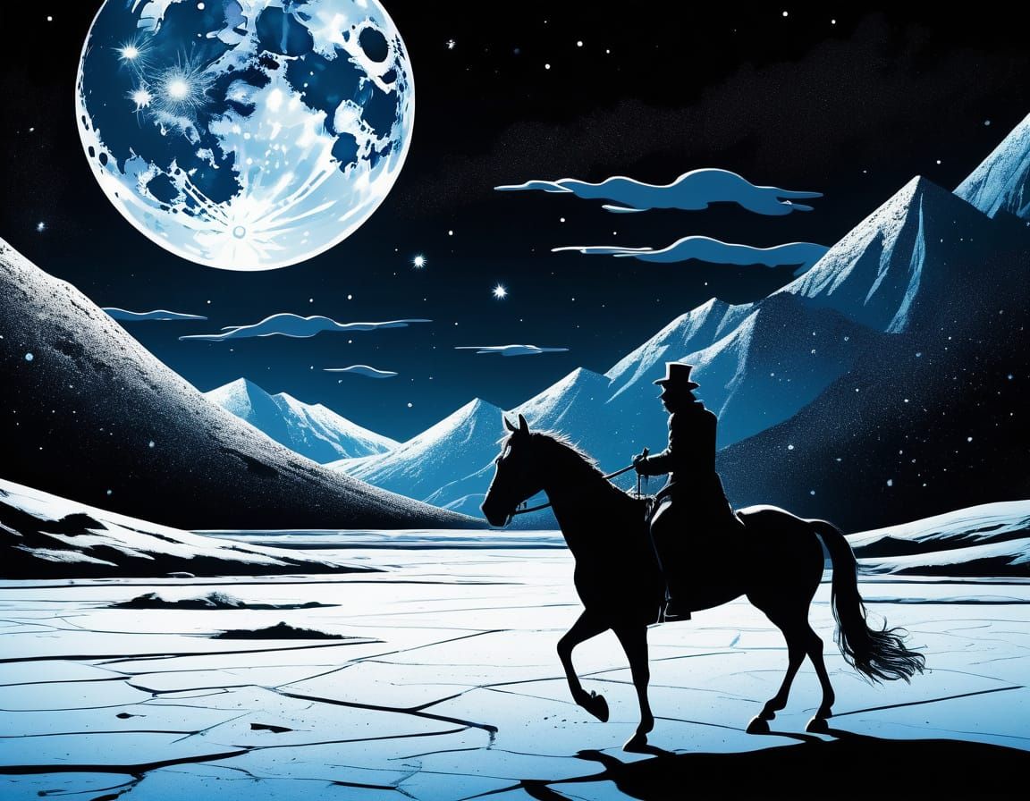 Midnight Ice Masquerade in Vibrant Moondust