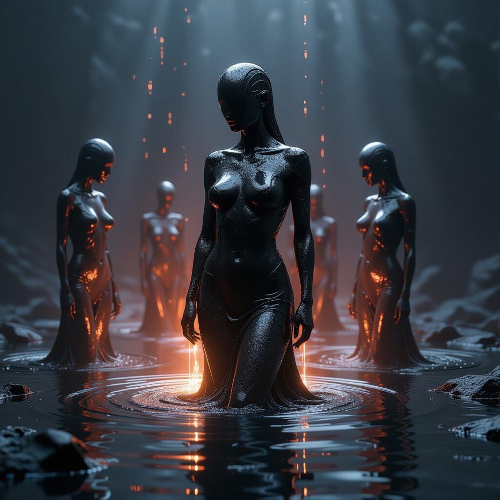 Artist Sculpts Liquid Metal with Sound Waves