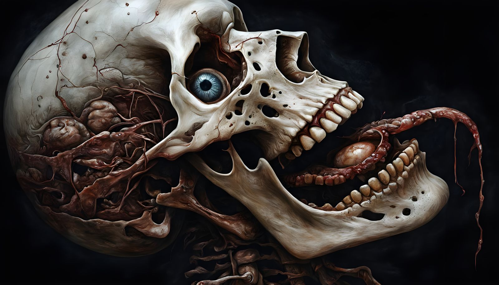 Anatomical Dissection on a Sinister Canvas