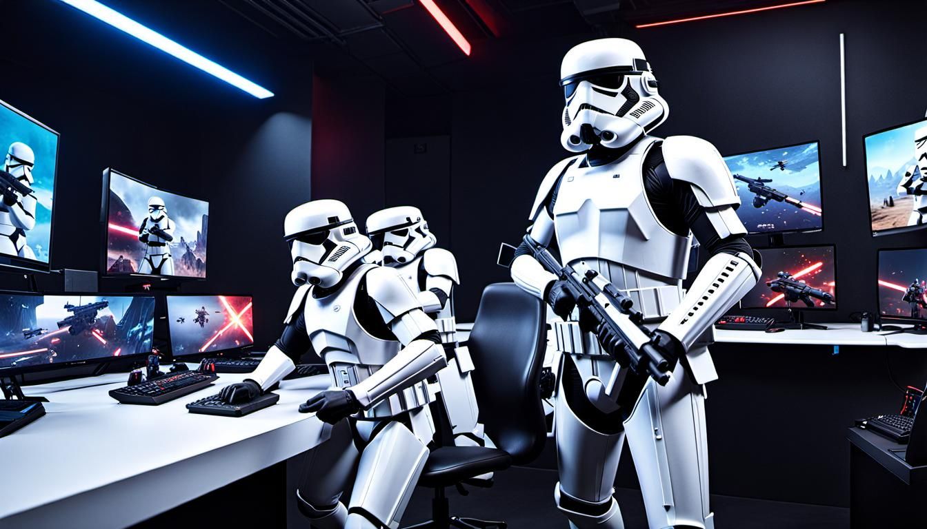 Galactic Gaming Force: Stormtroopers Unleash Blaster Skills ...
