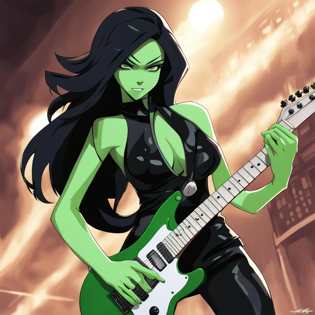 Shego Rocks Out: Anime-Style Guitar Performance
