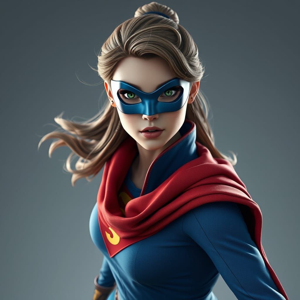 Epic 3D Superhero Ballerina in Cinematic Style