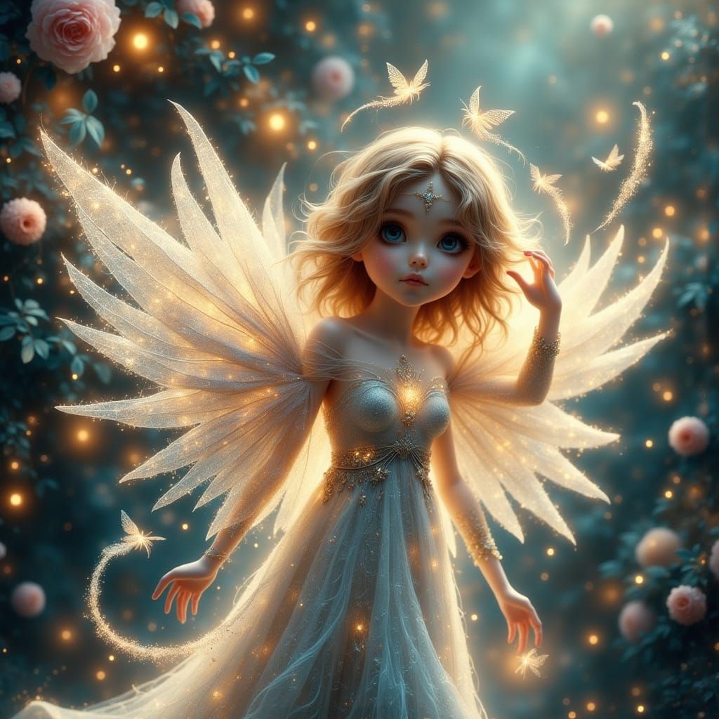 Crystalline Angel in Ethereal 3D