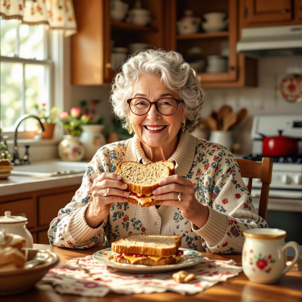 Whimsical Senior Moment: Peanut Butter Nostalgia