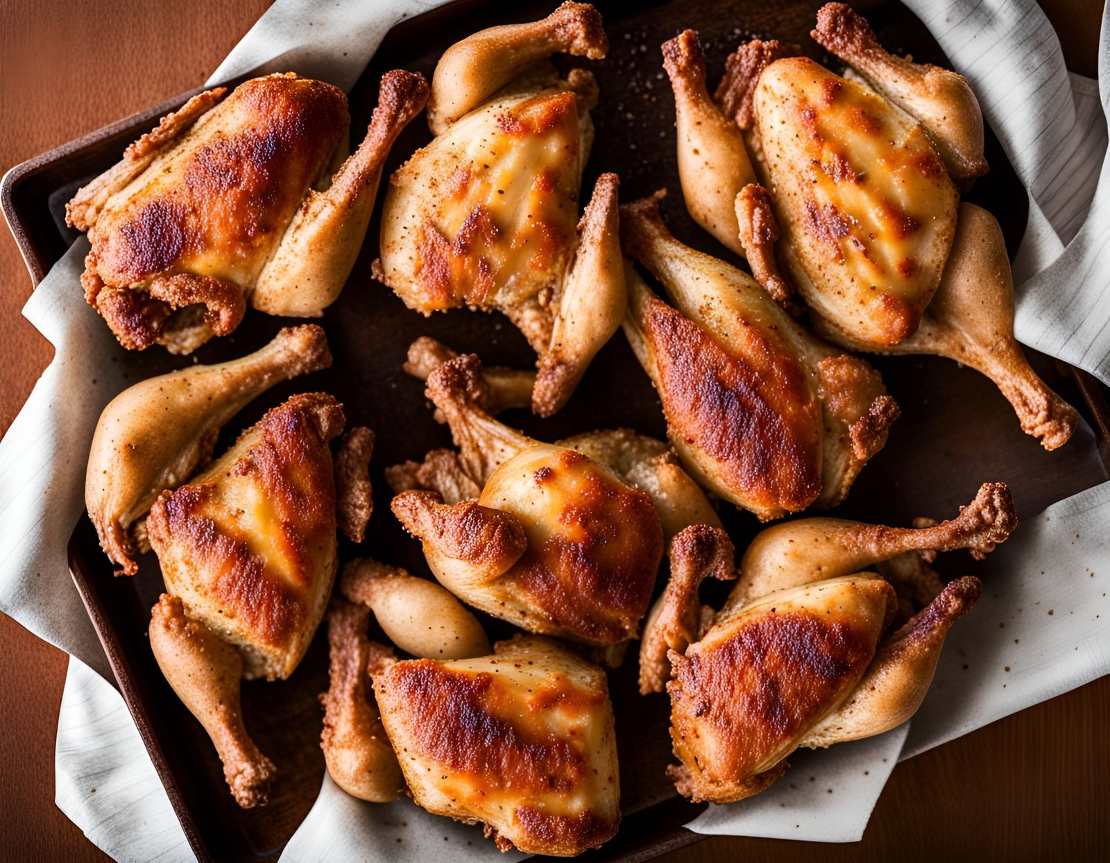 Delicious Hand-Rubbed Roasted Chicken Close-Up