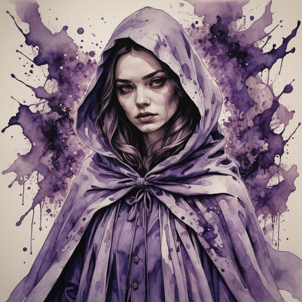 Inked Lilac Cloak: Synchronised Chaos