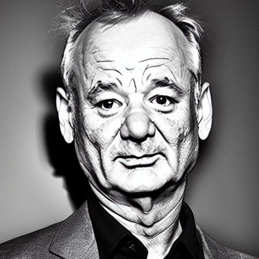 Digital Portrait of Bill Murray