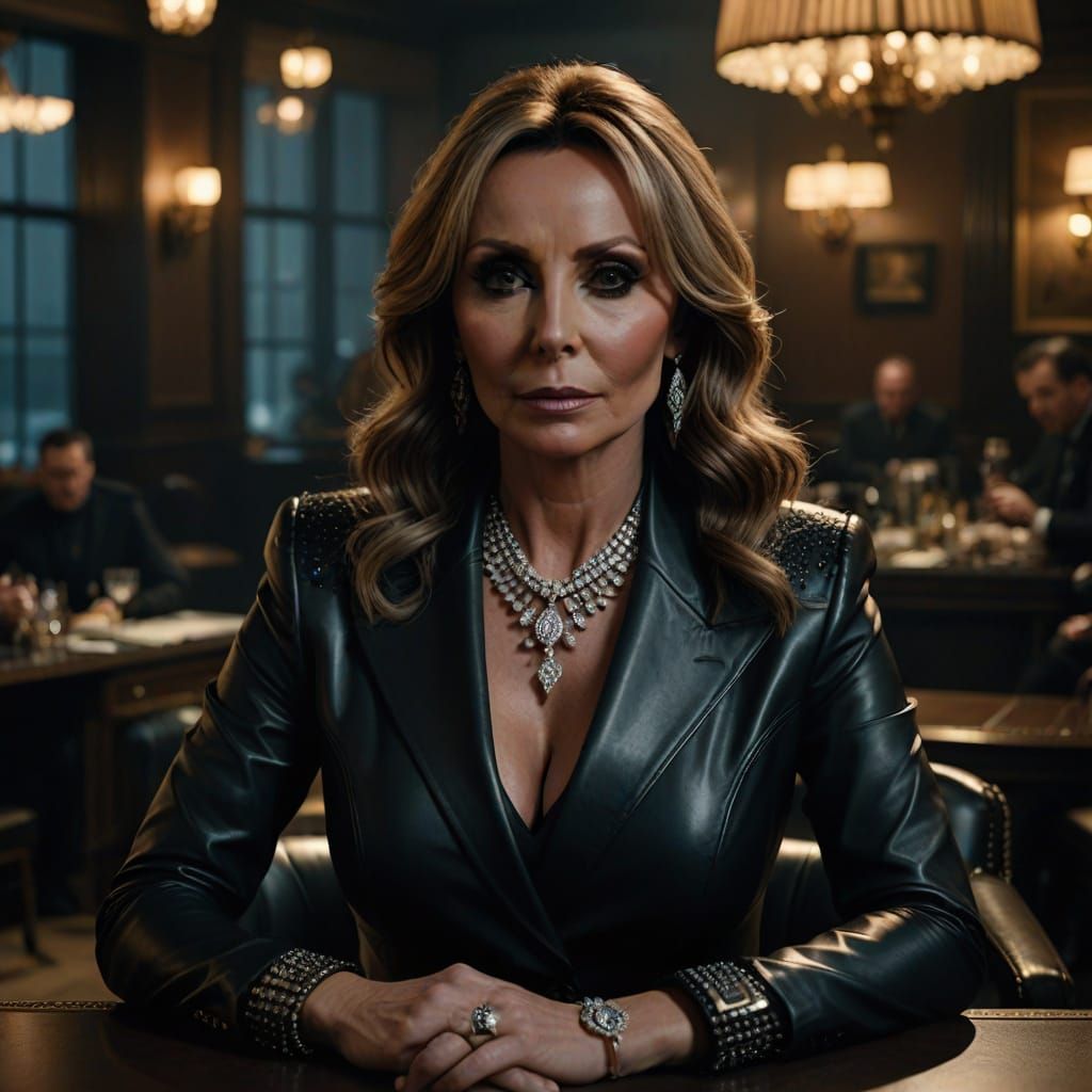 Glamorous Film Noir-Inspired Heist Scene with Carol Vorderma...