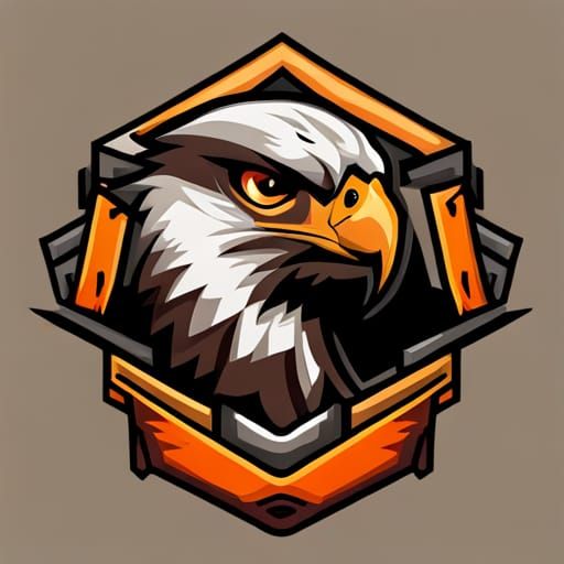 Graffiti Hawk Mascot Logo for T-Shirt Art