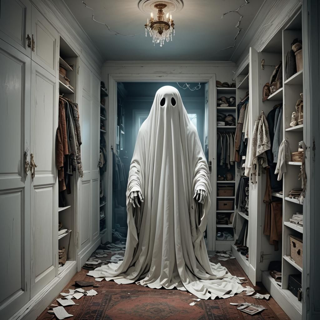 Ghost in Closet: A Digital Matte Painting
