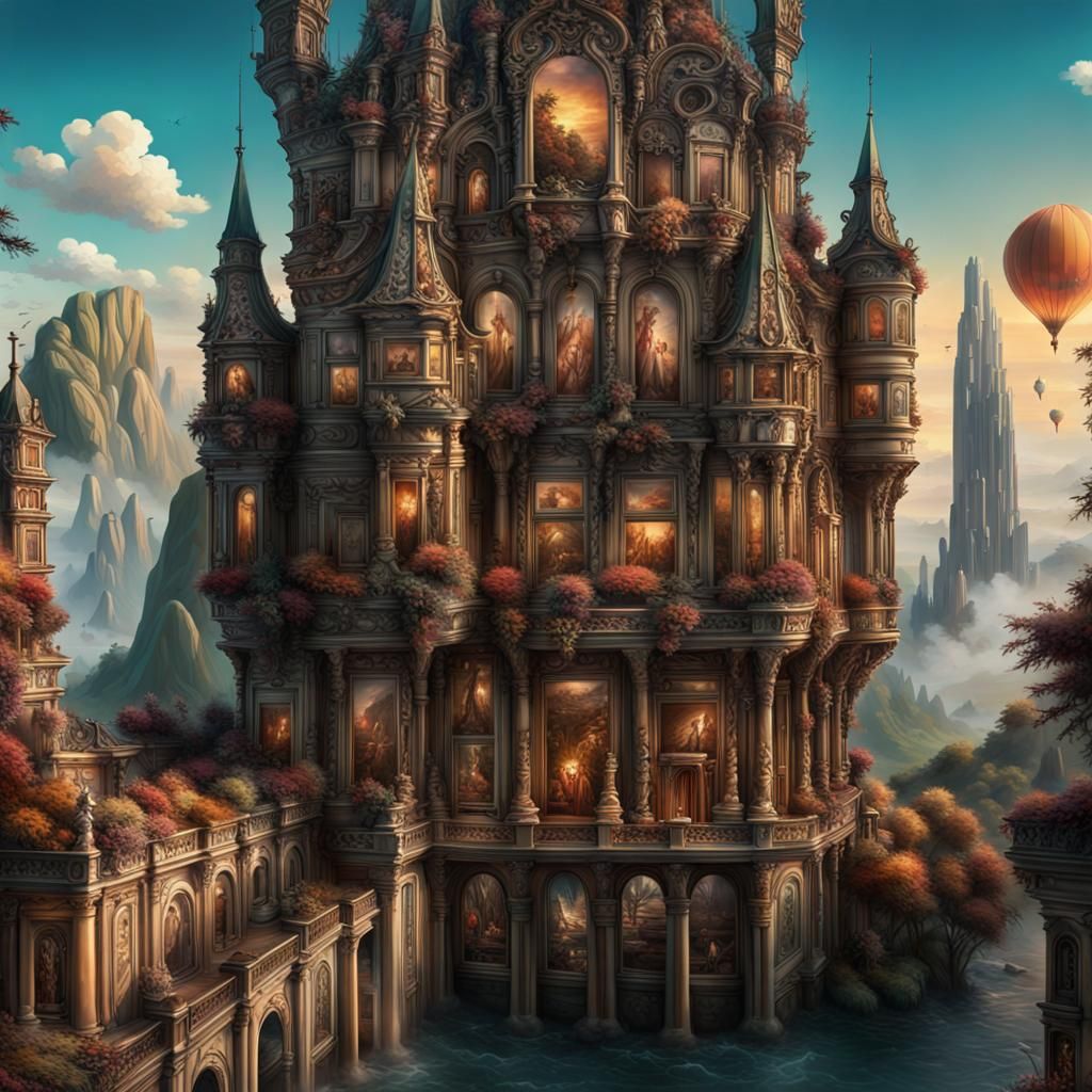 Epic Digital Matte Painting: Breathtaking Scene