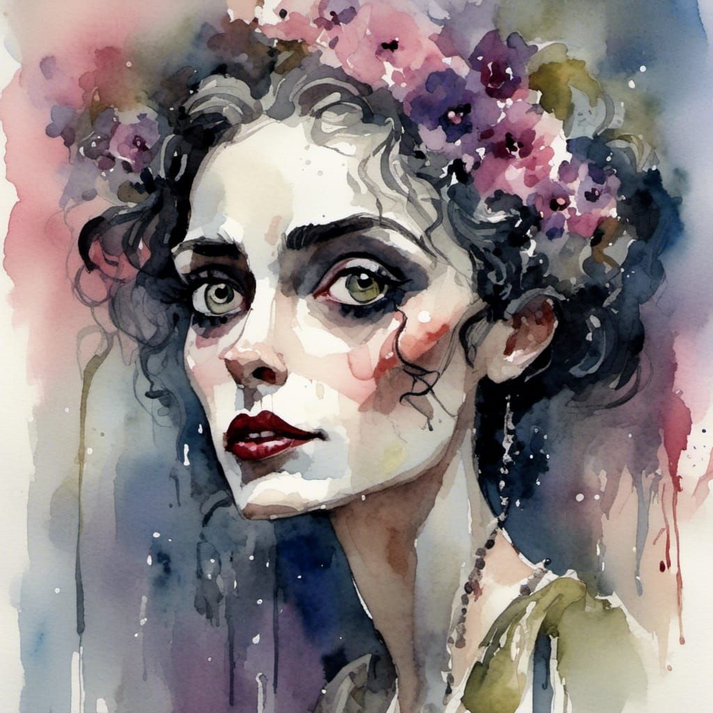 Art Deco Masterpiece in the style of Dan Mumford and Tim Bur...