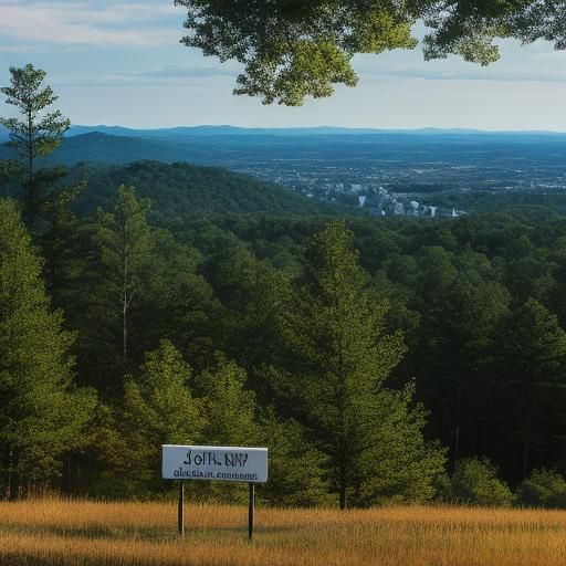 JOEYWOOD Sign on Paris Mountain, South Carolina