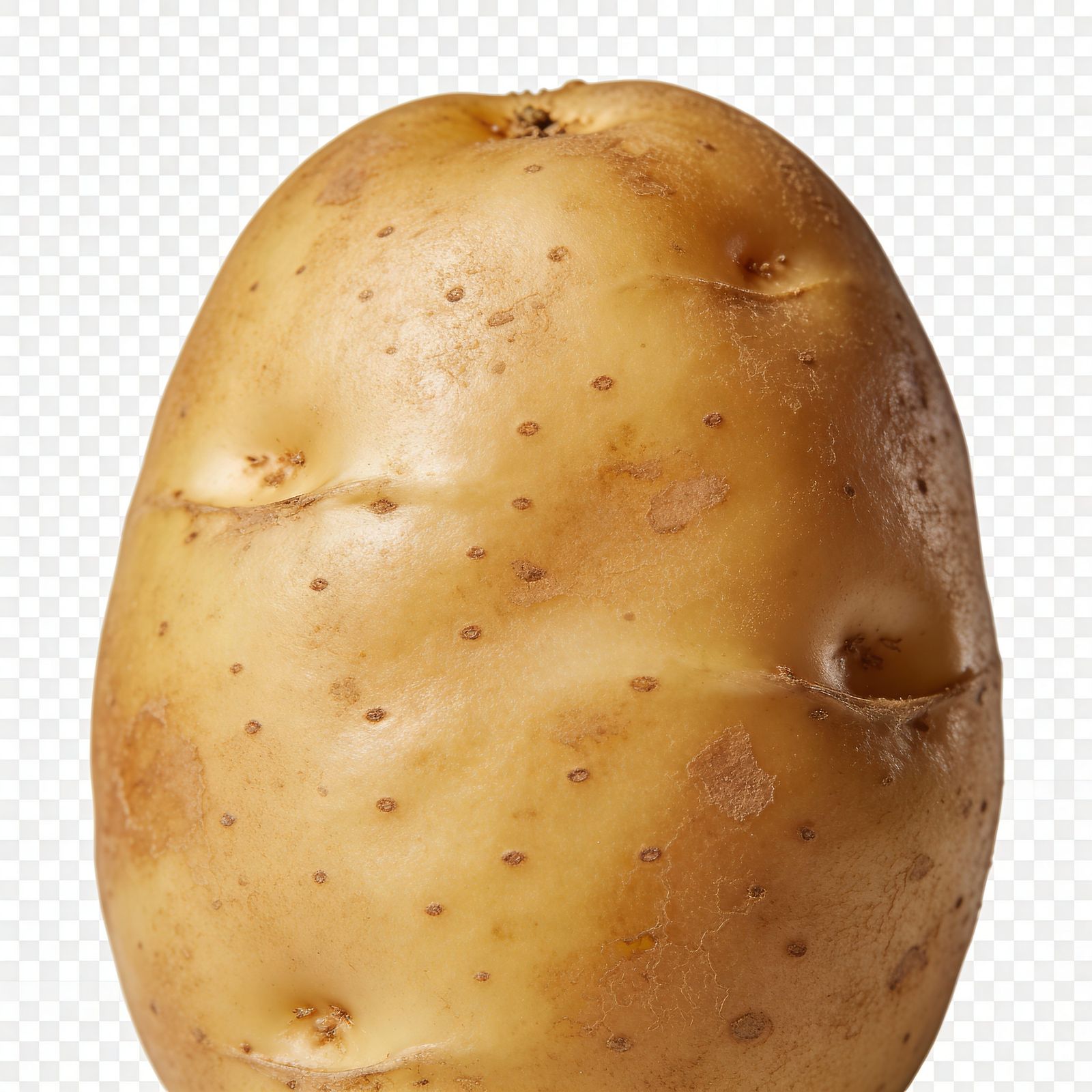 Realistic Potato with Natural Detail in Studio Lighting