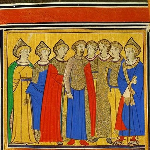 Dynasty Clash: Medieval Byzantine Scroll Art