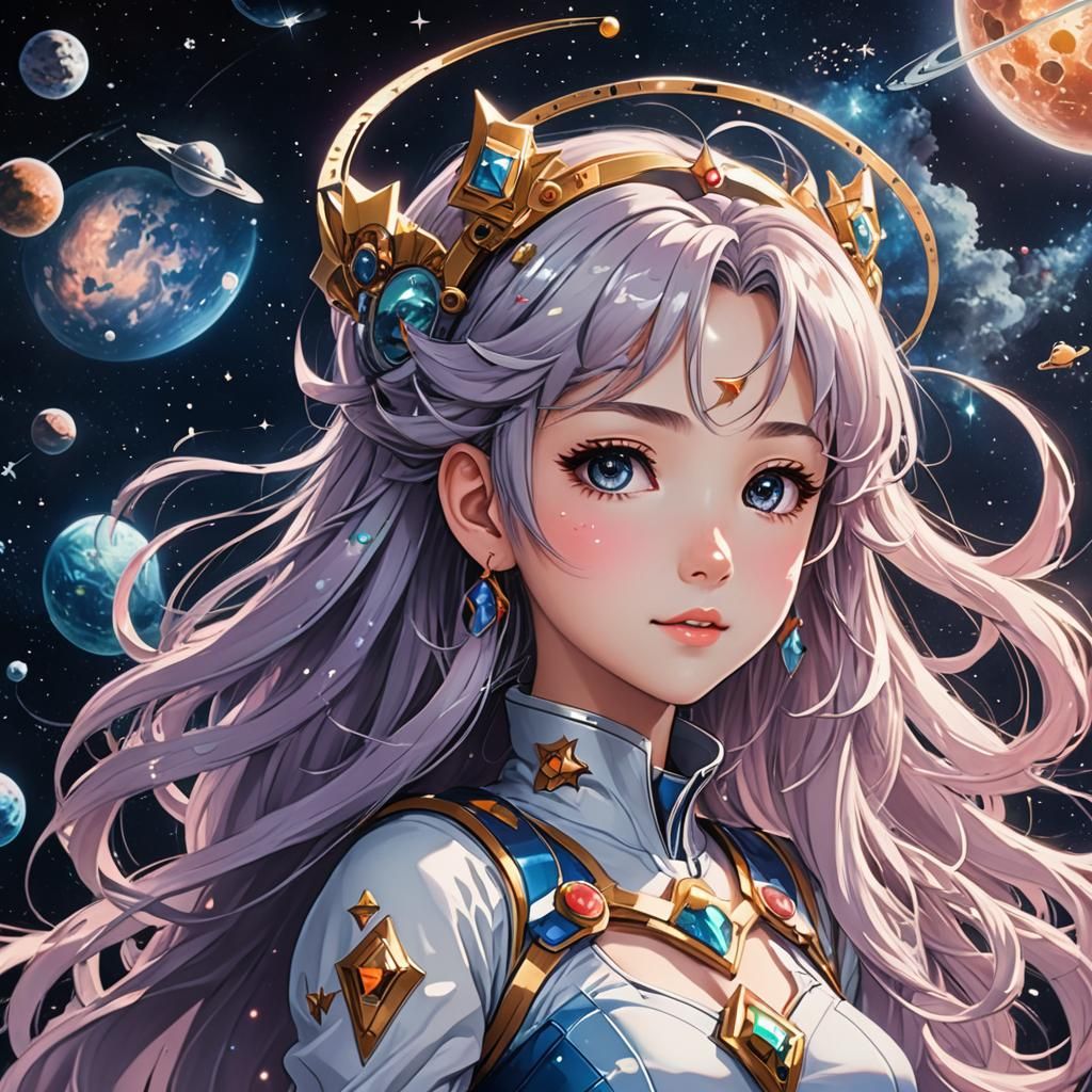 Anime Princess in Space Adventure