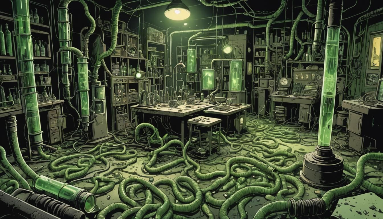 Scientists Transform in Gritty Polish Comic Book Art