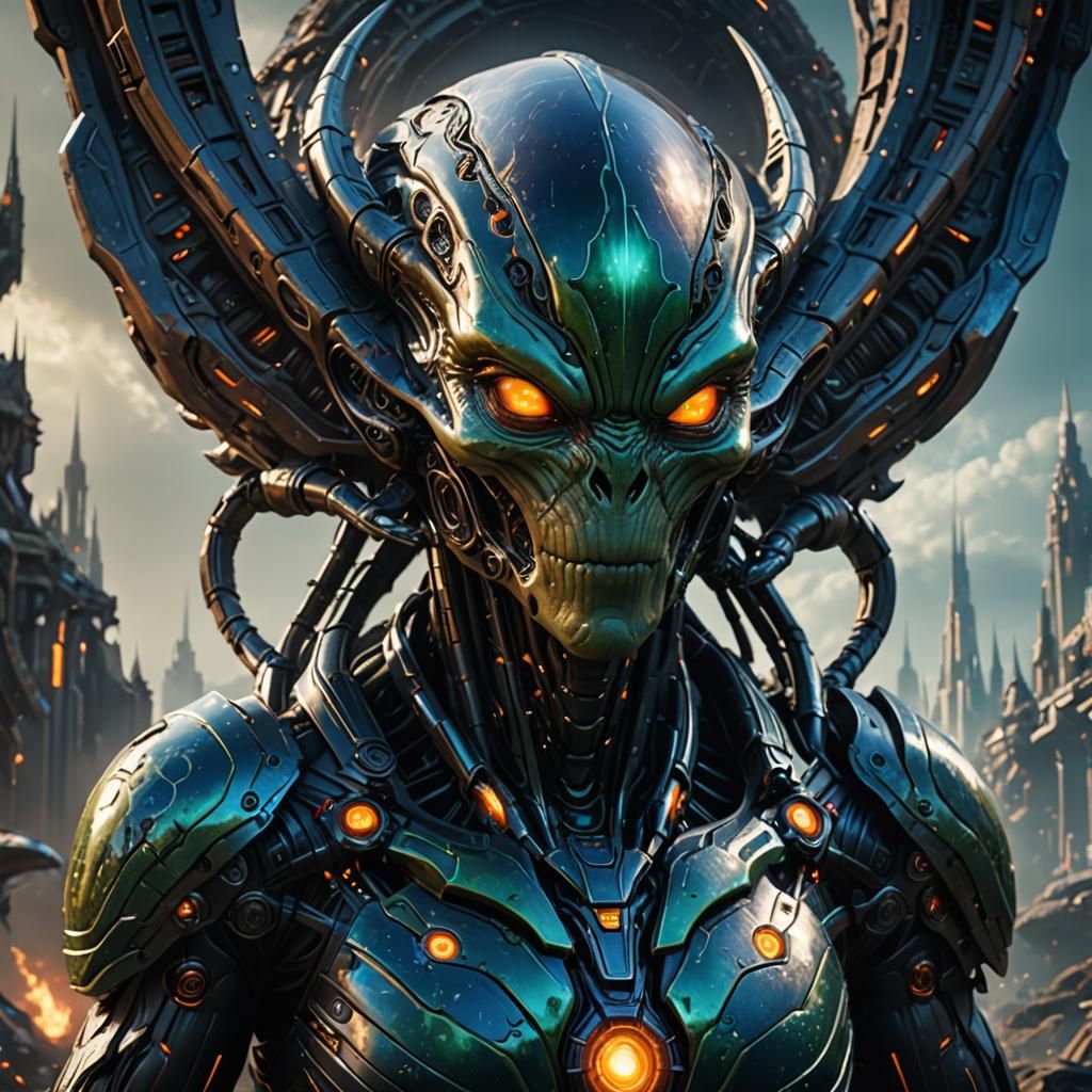 Highly Intelligent Alien Race with Advanced Technology