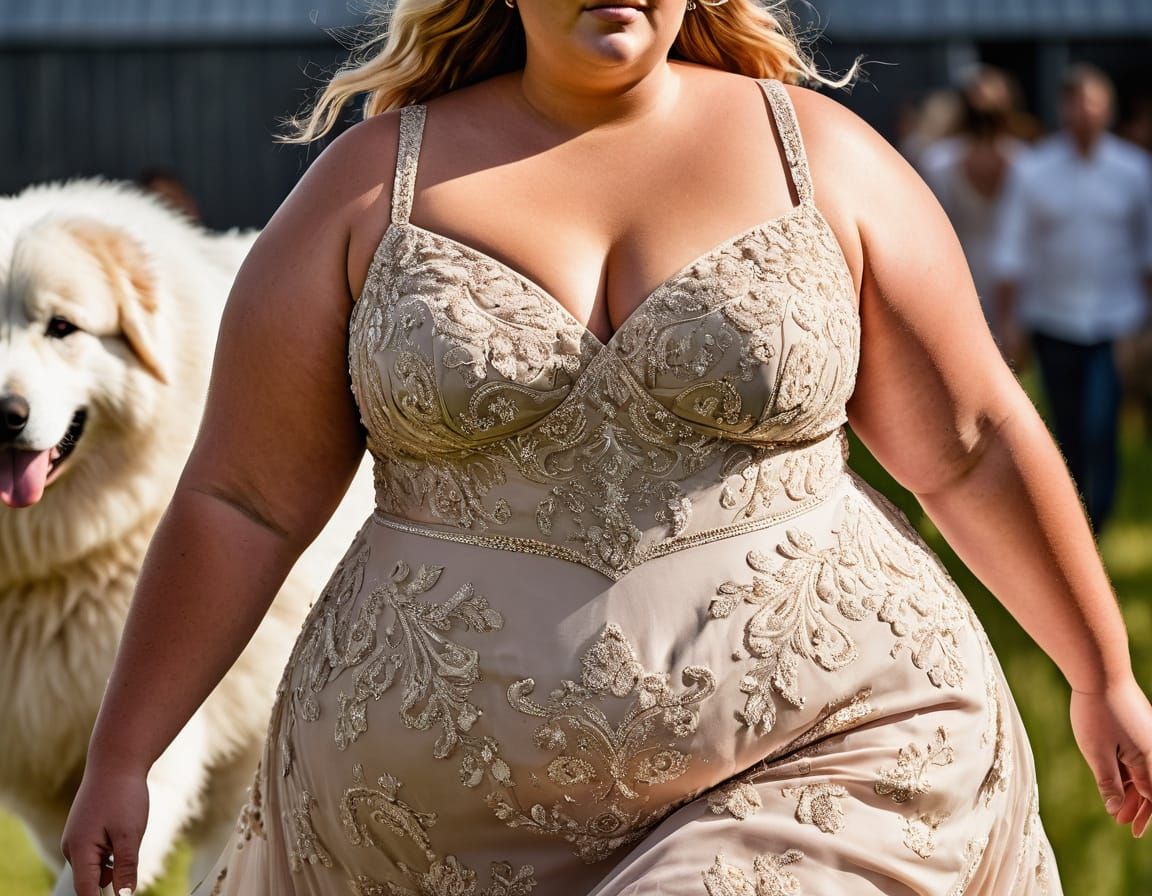 Plus-Size Model Showcases Pyrenees-Inspired Haute Couture