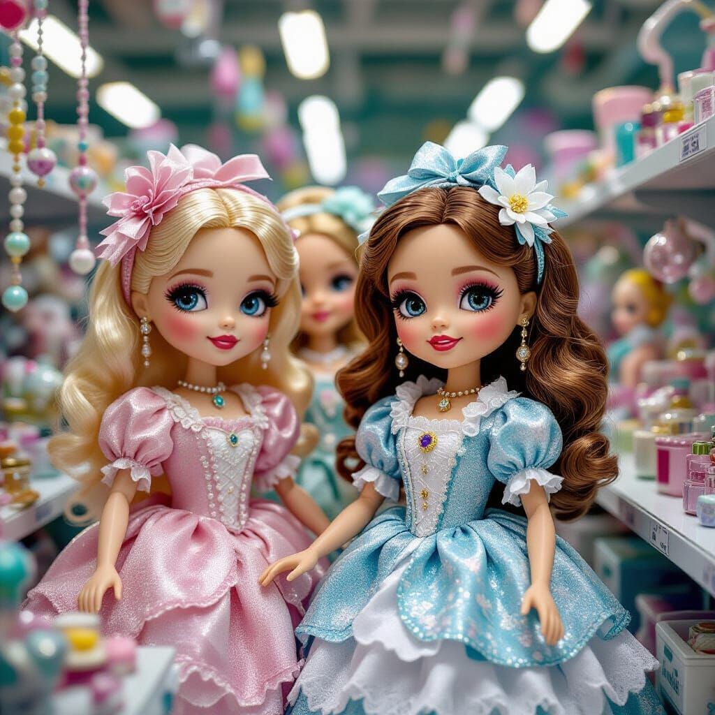 Dolls in a Glittering Factory, Dark Surrealism