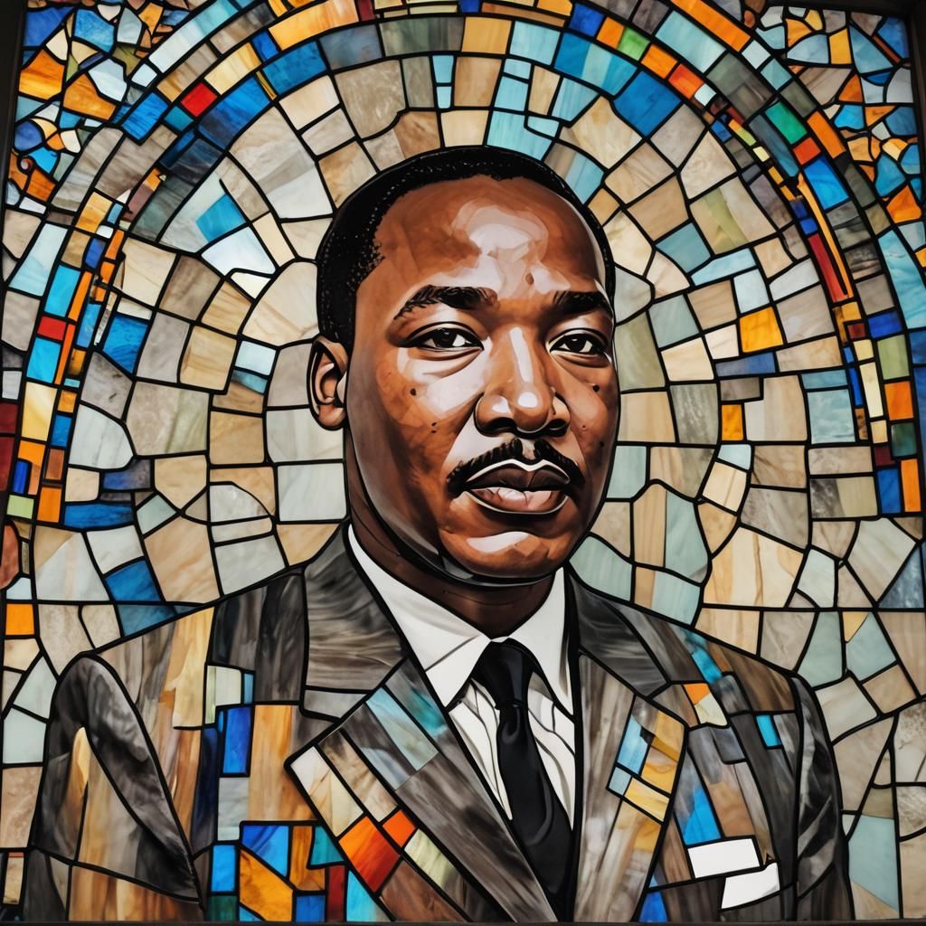 Stained Glass Window of Martin Luther King Jr.