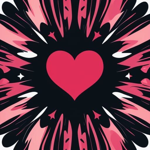 Whimsical Cartoon Heart in Classic Disney Style