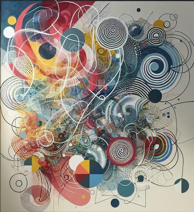 Abstract Modern Wall Art in Vibrant Colors